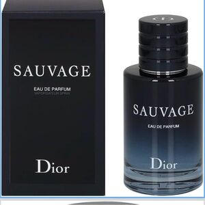 Dior Sauvage Gradient Navy to Black Fragrance Bottle